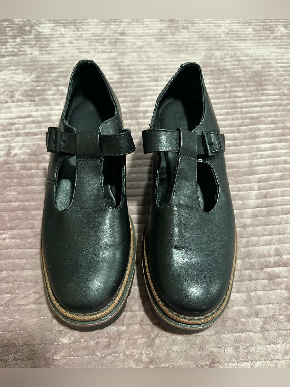 Kork-Ease Black Mary Jane Loafers